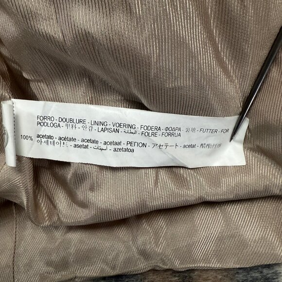 Zara Plaid Wool Blend Overshirt Jacket Brown Cream Button-Down Pockets Size XXL - Picture 12 of 14